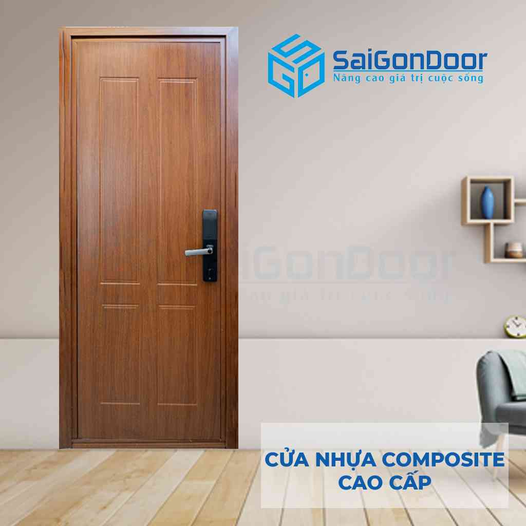 Cửa nhựa gỗ Composite SaiGonDoor dùng làm cửa thông phòng