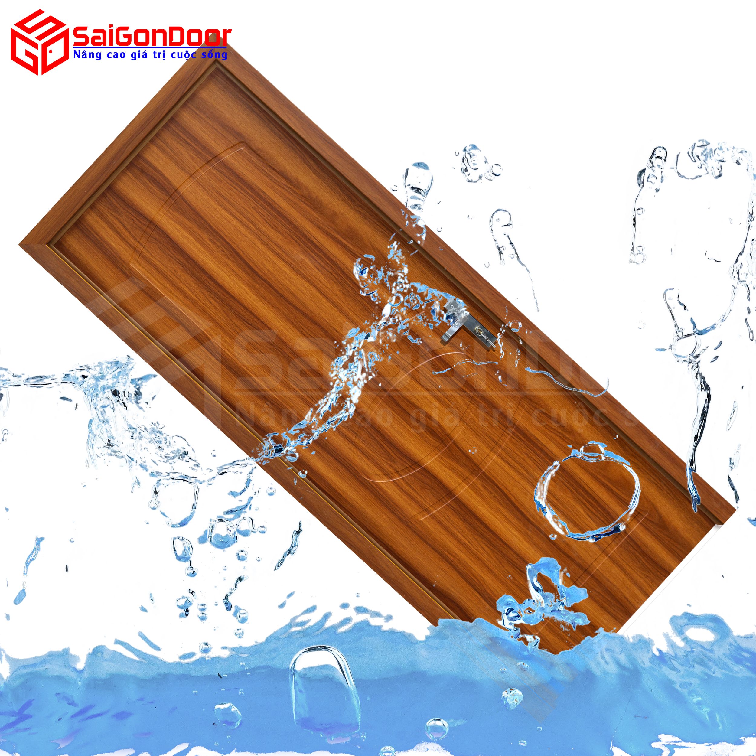 Cửa gỗ phòng tắm chịu nước 100%